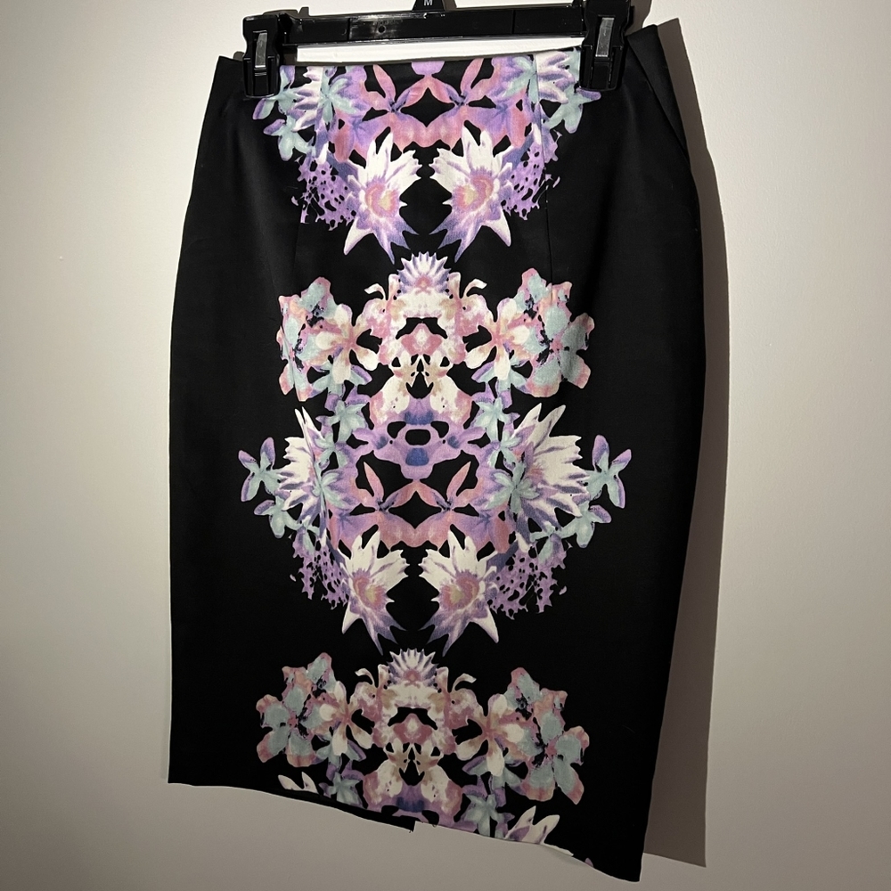 Floral pencil skirt